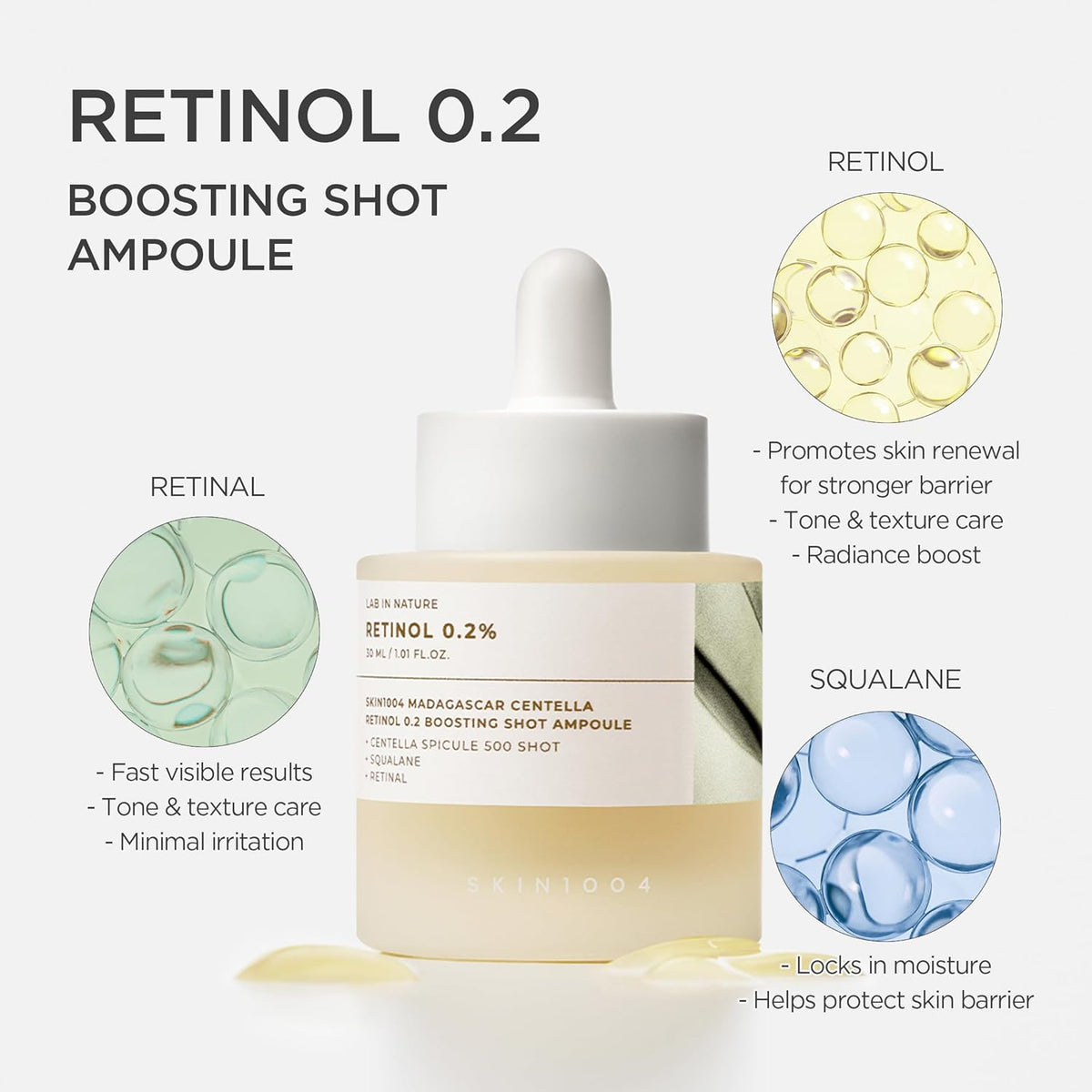 Skin1004 - Retinol 0.2 Boosting Shot Ampoule 30ml