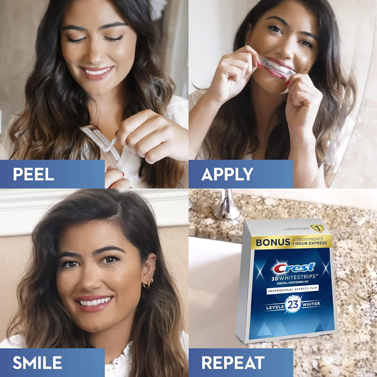 Crest - 3D Whitestrips Teeth Whitening Kit 48 Strips (Levels 23)