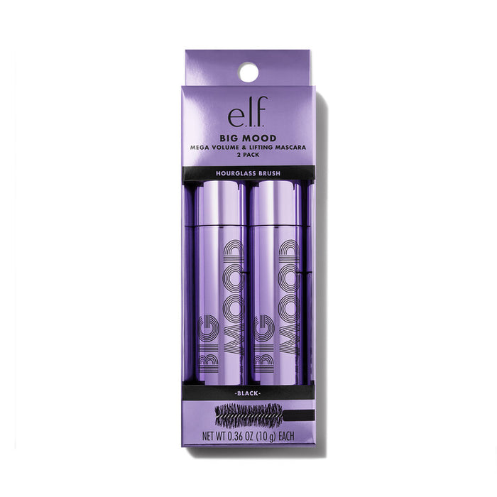 elf - Big Mood Mega Volume & Lifting Mascara 2 Pack 9ml (Each)