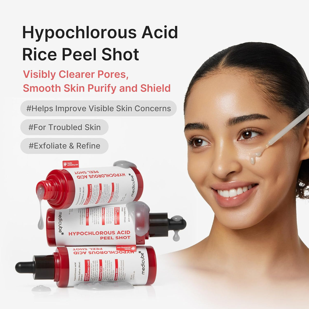 Medicube - Hypochlorous Acid Rice Peel Shot 80ml