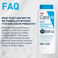 Cerave - 2 In 1 Hydrating Anti Dandruff Shampoo & Conditioner 355ml