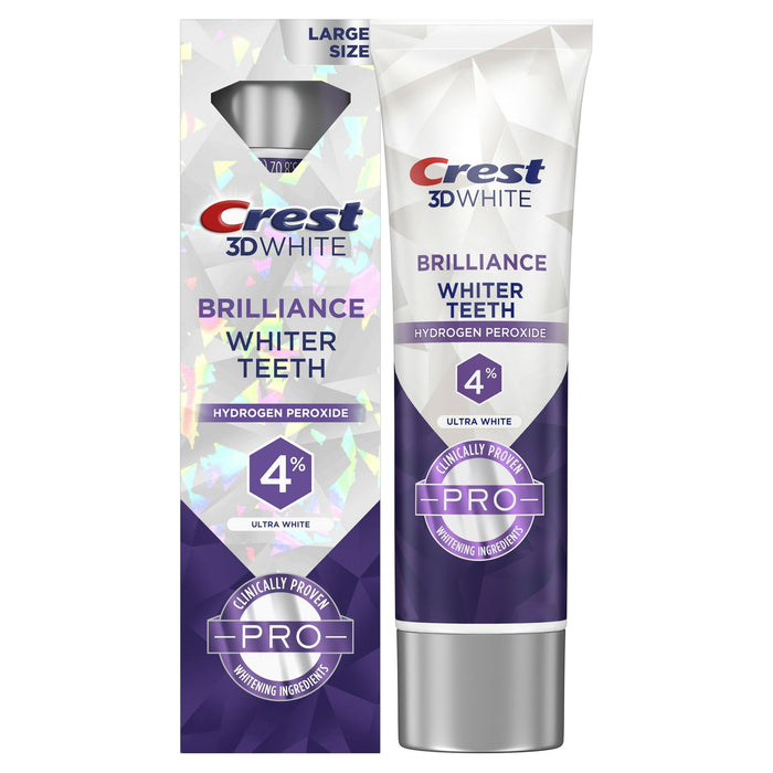 Crest - 3D White Brilliance Whiter Teeth Ultra White Toothpaste 107g