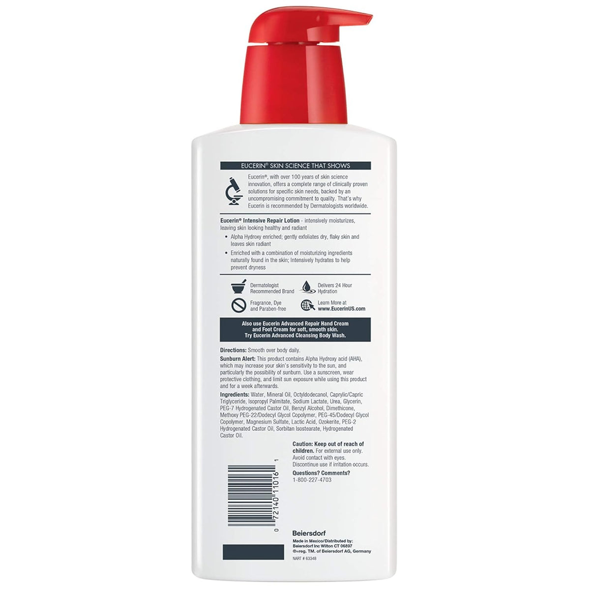 Eucerin Intensive Repair Lotion Fragrance Free 500ml