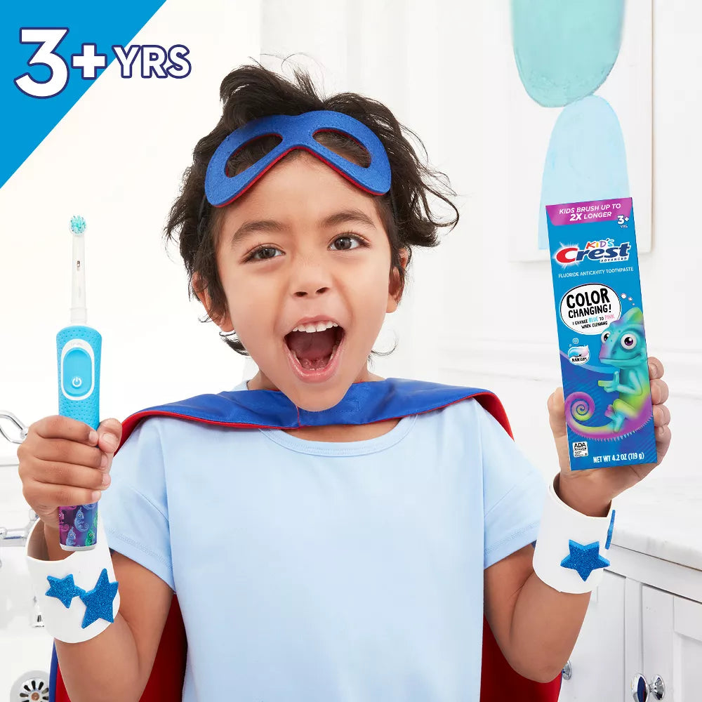 Color Changing Toothpaste For Kids Crest - Kids Advanced Fluoride Toothpaste, Bubblegum Flavor 119g – LAx2U