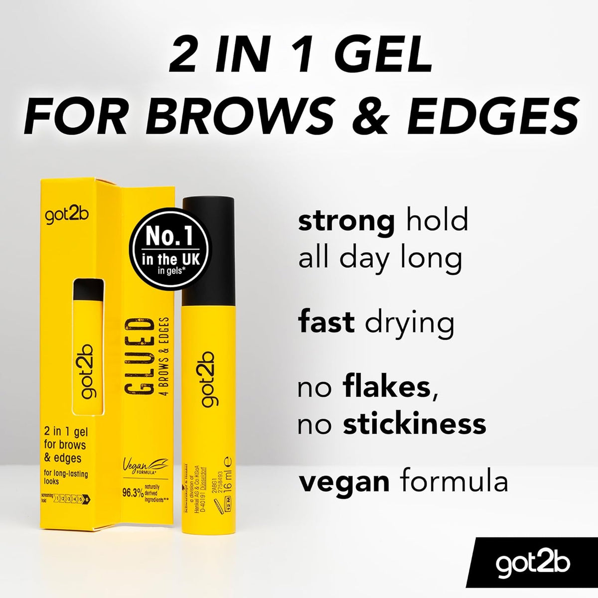 Got2b - Glued 4 Brows & Edges Gel 2 in 1 - 16ml