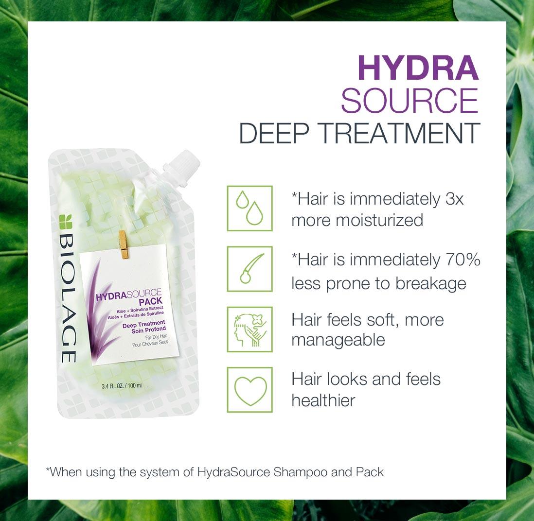 Biolage - Hydra Source Deep Treatment Pack Hair Mask for Dry Hair 300ml