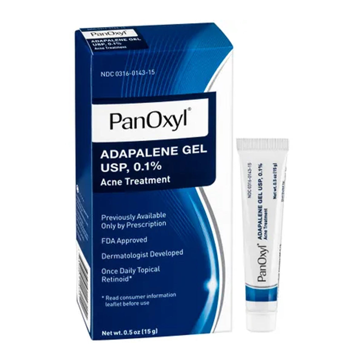 PanOxyl - Adapalene Gel USP, 0.1% Acne Treatment 15g