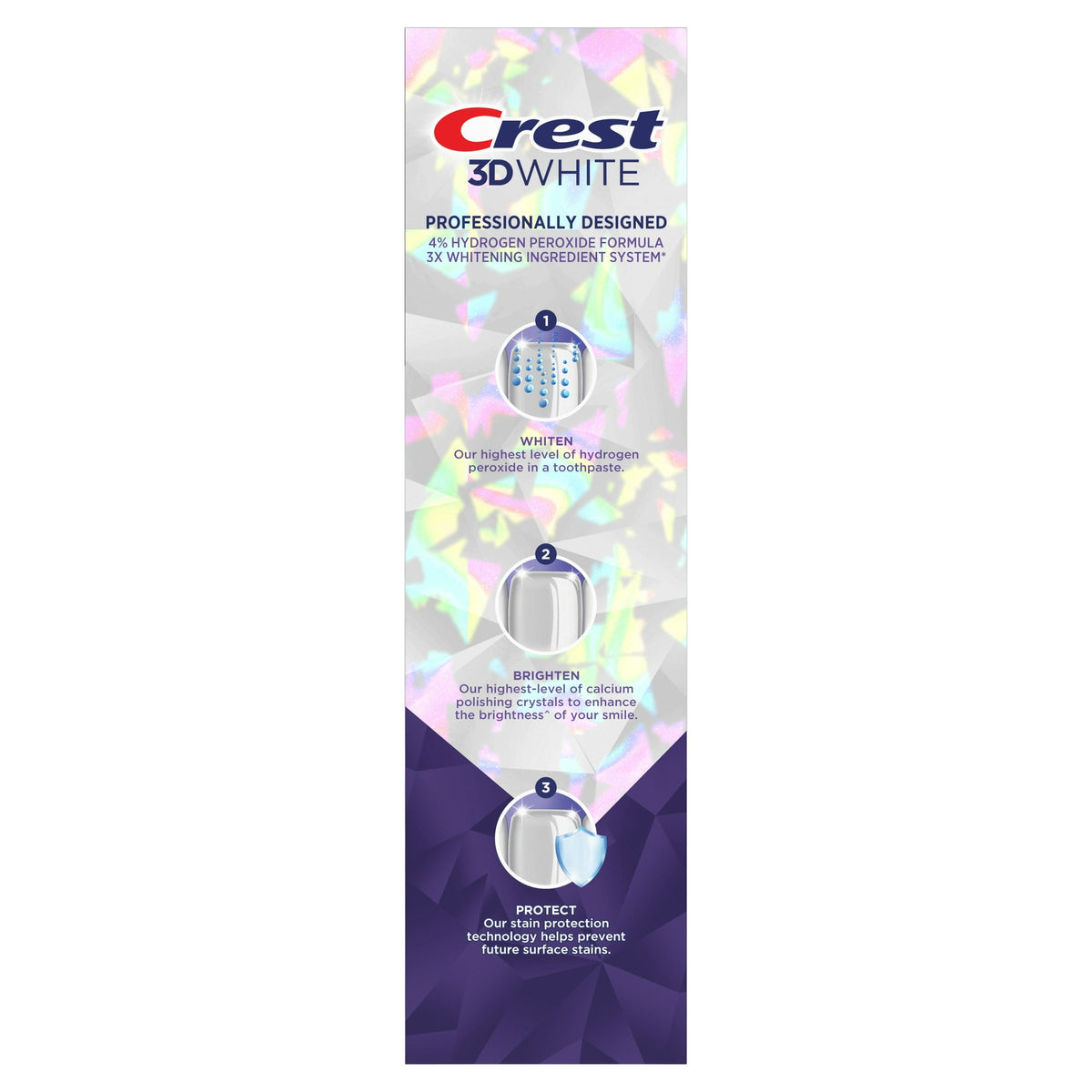 Crest - 3D White Brilliance Whiter Teeth Ultra White Toothpaste 107g