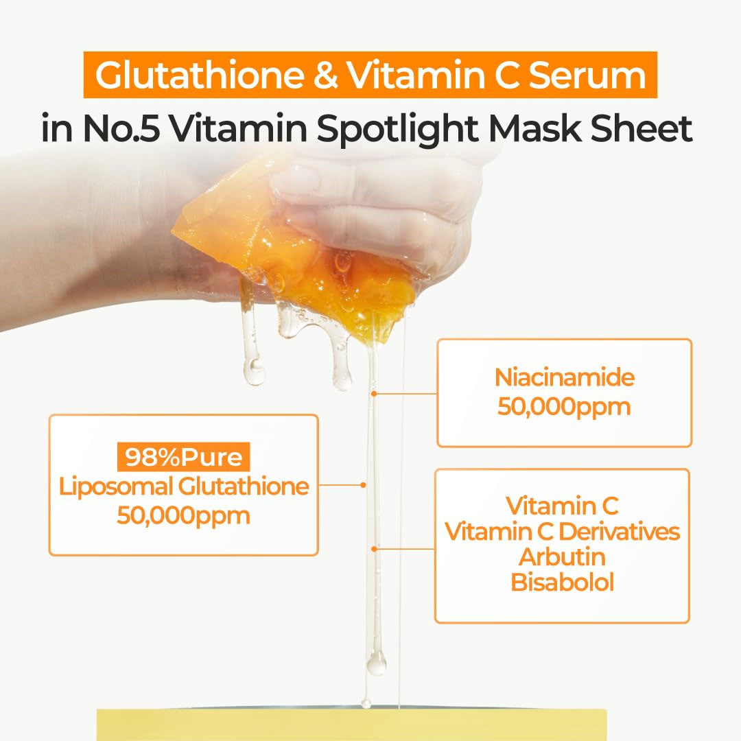 Numbuzin - No.5 Vitamin Spotlight Sheet Mask 27ml