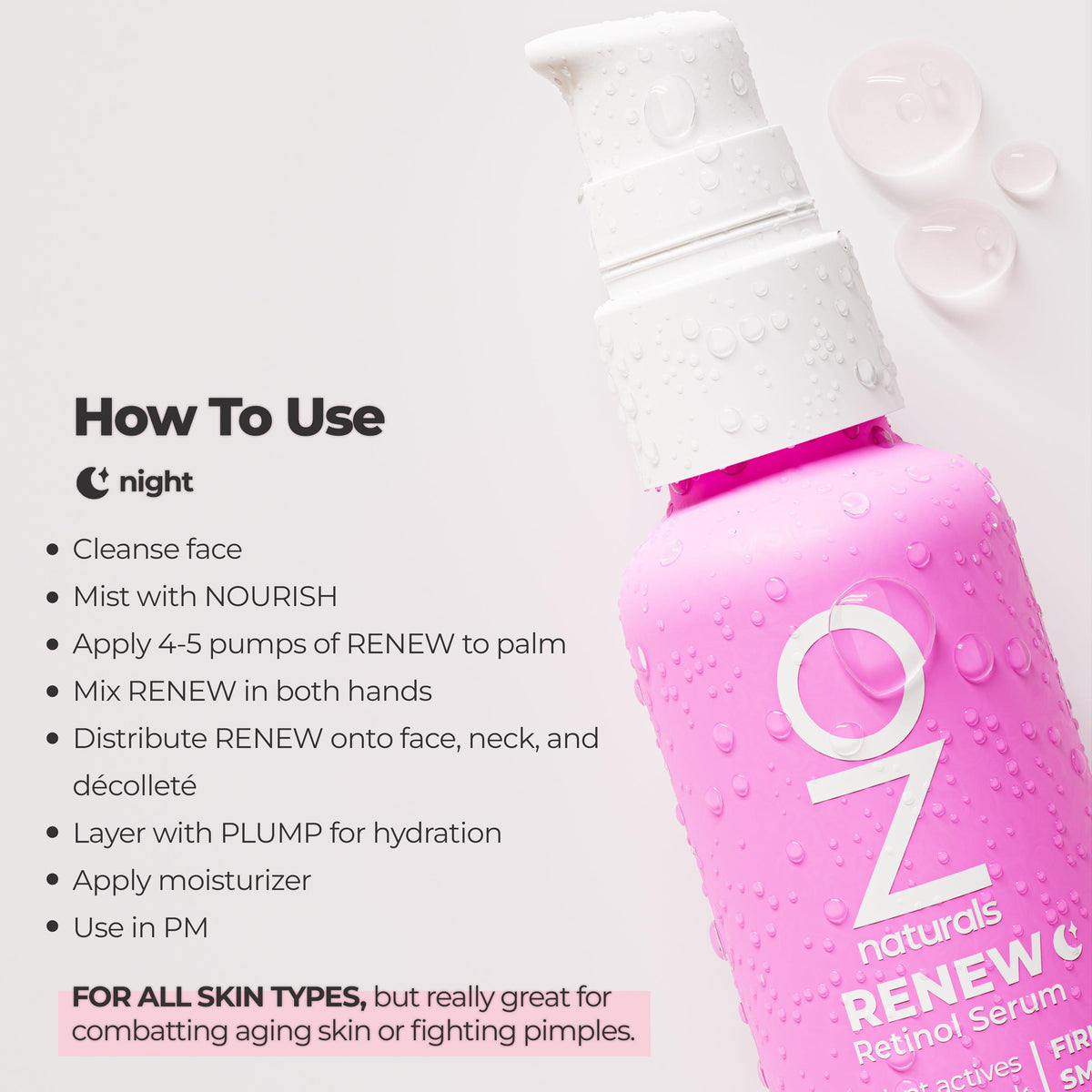 OZ Naturals - Renew Retinol Serum 30ml