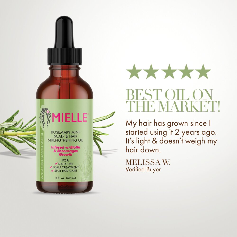 Mielle - Rosemary Mint Scalp and Hair Strengthening Oil 59ml Dual Pack