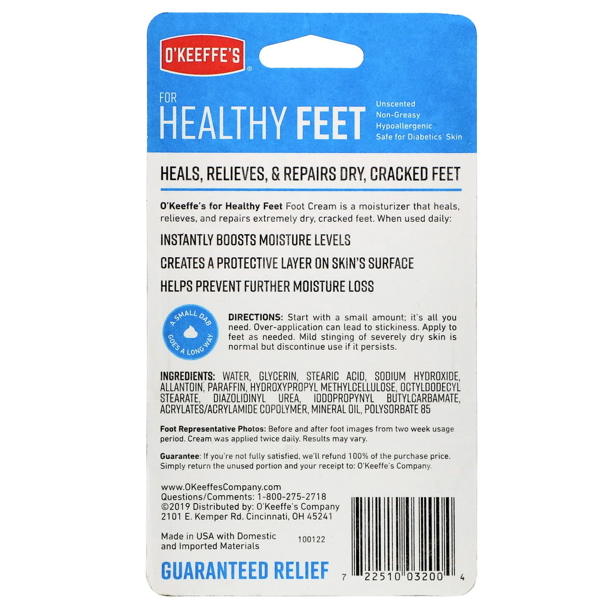 O'Keeffe's - For Healthy Feet Foot Cream 76gm