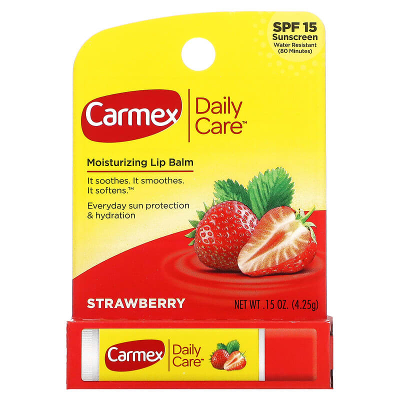 Carmex - Daily Care Moisturizing Lip Balm Strawberry 4.25g