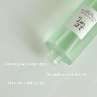 Beauty of Joseon - Green Plum Refreshing Toner: AHA + BHA 150ml
