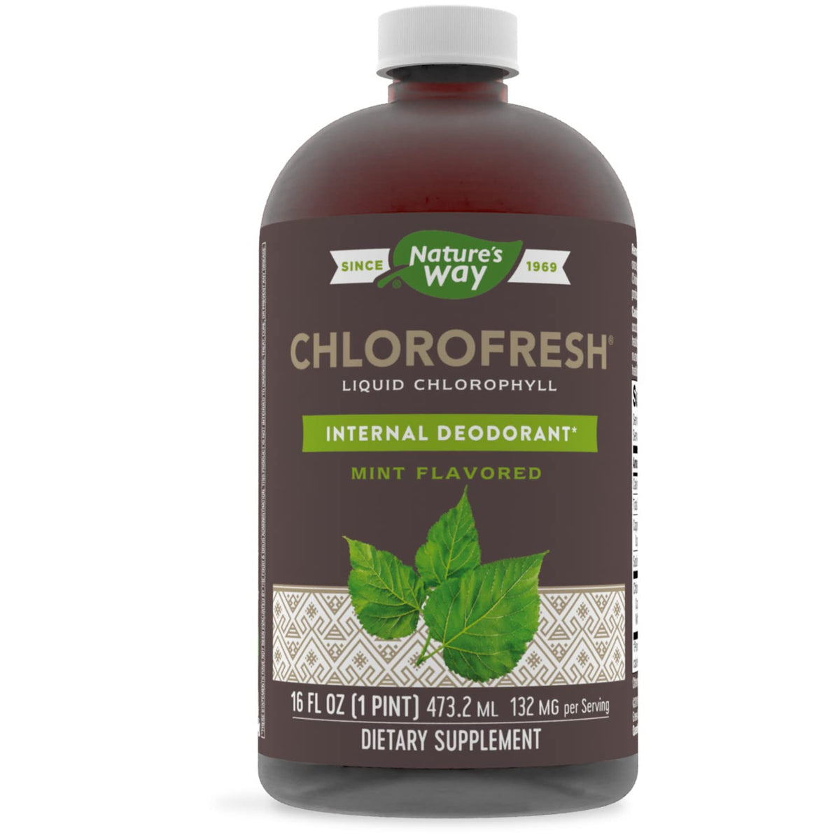 Nature's Way - Chlorofresh Liquid Chorophyll Internal Deodorant Mint Flavoured 473ml