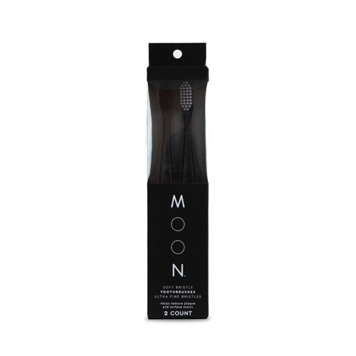 Moon - Soft Bristle Toothbrush 2ct Ultra Fine Bristles