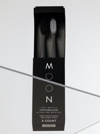 Moon - Soft Bristle Toothbrush 2ct Ultra Fine Bristles