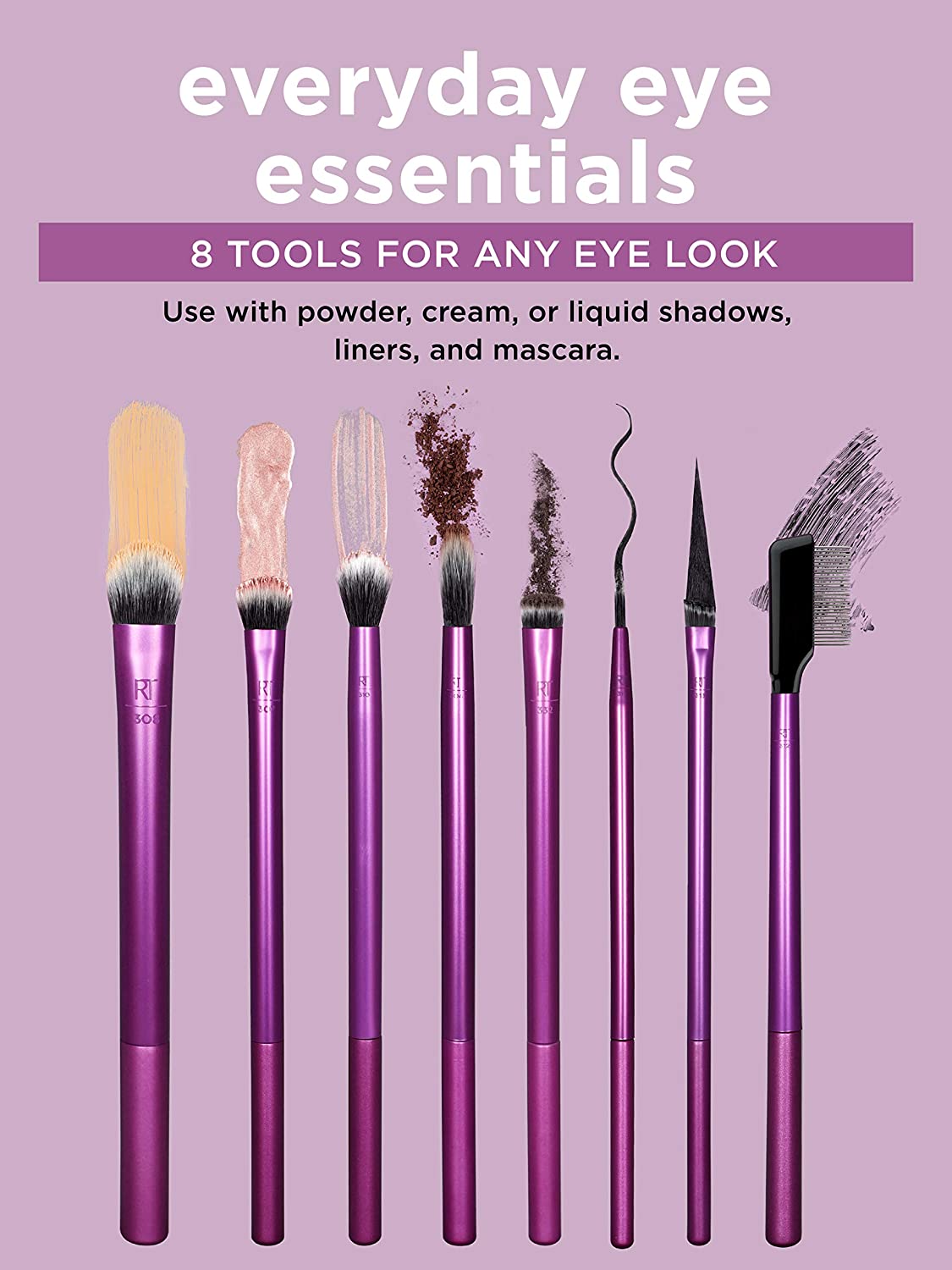 Real Techniques - Everyday Eye Essentials (8 Eye Brushes)