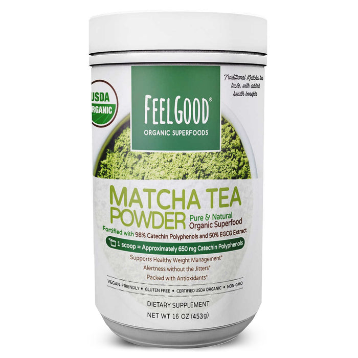 Feel Good Organic Superfoods Matcha Tea Powder 453g