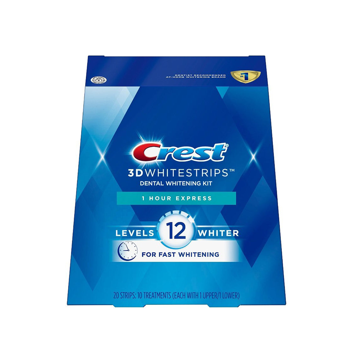 Crest - 3D Whitestrips 1 Hour Express Dental Whitening Kit 20 strips